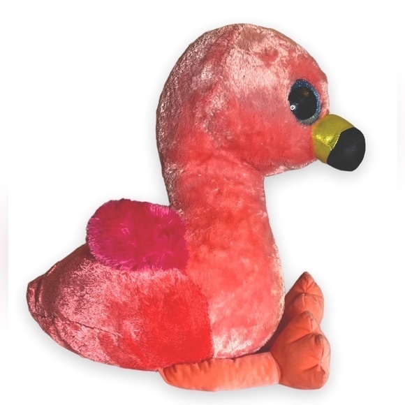 Ty Beanie Baby Gilda Flamingo Plush Stuffed Animal 26”x15” - Picture 9 of 15